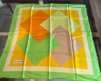 16- $80 - Yves Saint Laurent 70's vintage scarf. 100% silk, 90cm. Very good condition.