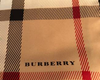 #32 - Burberry silk scarf small square $80