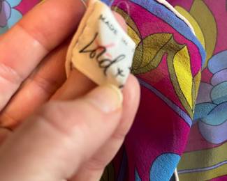 #34 - $150 Pucci silk scarf (need to add size) Vintage for Lord & Taylor's in 60's. Very good condition