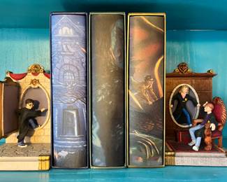 Harry Potter DVD set with bookends