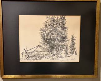 Signed print by Seymour Rosenthal