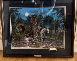 "Gettysburg Moon" print signed by John Paul Strain (with certificate of authenticity)