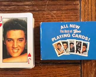 Elvis playing cards