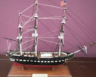 Assembled model ships