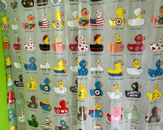 Rubber duck shower curtain
