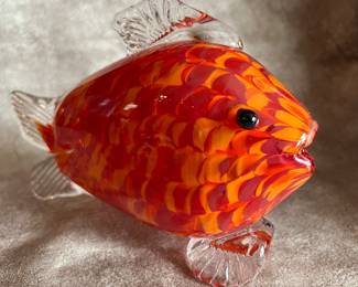 Handblown glass fish