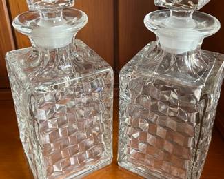 Vintage decanters