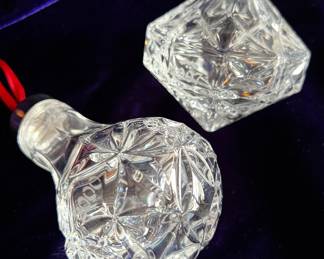 Waterford crystal ornaments
