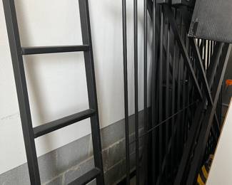 Black metal bunk beds (unassembled)