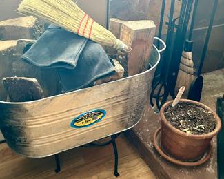 Wood fireplace accessories