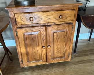 Oak buffet cabinet