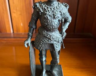 Bronze statue of King Arthur of England