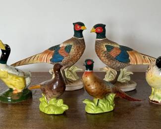 Vintage Pheasant Salt & Pepper Shakers, Ducks & More