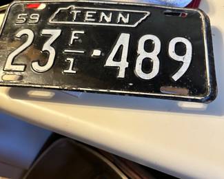 Old license plates 