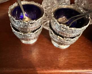 Colbalt blue salt cellars!!