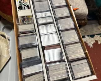 More football cards!! One of seven boxes this size