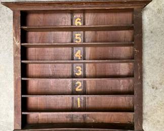 Antique Wood Pool Ball Holder
