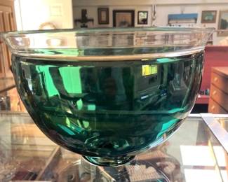 Art Glass Bowl signed
