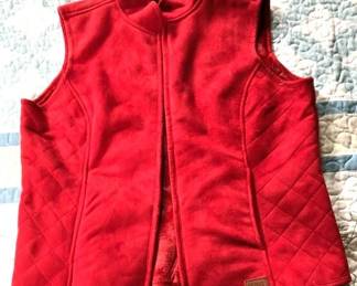 Red Outback Trading Co. Oil Skin Vest Size Medium
