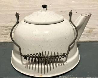 Camp Tea Enamelware Kettle
