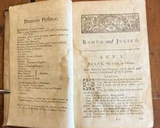 Early Shakespeare Play Book
