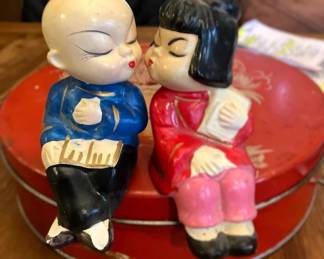 Shelf Sitting Oriental Salt & Pepper Shakers
