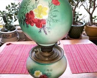 Gone With The Wind Oil Lamp #2 Signed By Rillz Cossette
