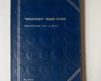 76 Count "Mercury" Head Dime Collection 1916 to 1945.  Located behind checkout.