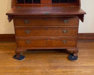 Late 1700's - Early 1800's Antique Secretary Desk by Joseph Rawson Sr, (1760-1835)