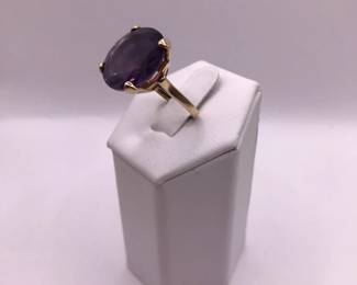 Purple Sapphire Ring Sz 6