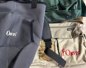 Orvis items fishing and clothing waders 