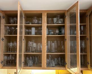 Lots of glassware, barware
