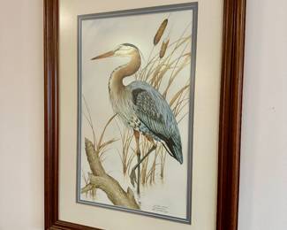 Heron print