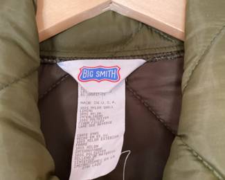 Big Smith Olive Green Quilted Puffer Jacket
