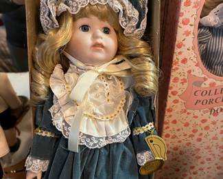 Assortment of Porcelain Dolls