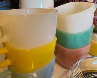 Set of 6 Glasbake Coffee Mugs
