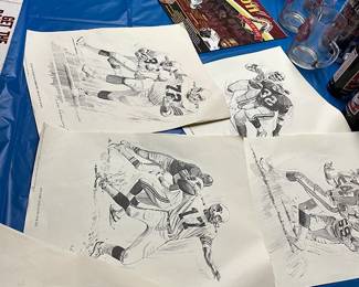 Variety of Sports Memorabilia