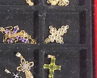 Assorted Gold crosses 