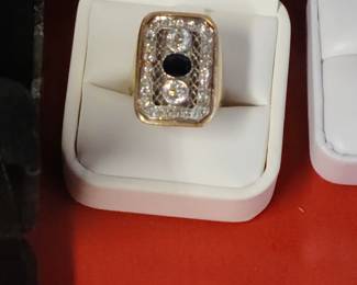 14K and Diamonds custom made ring 