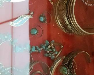 Assorted Turquoise jewelry 
