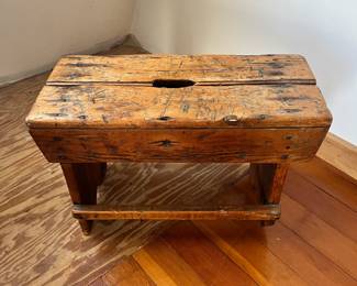 stool, missing one leg