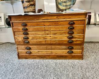 map drawer 1 of 2. the second one still has original paint