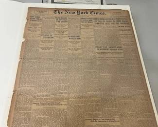 Original New York Times 1924 Newspaper