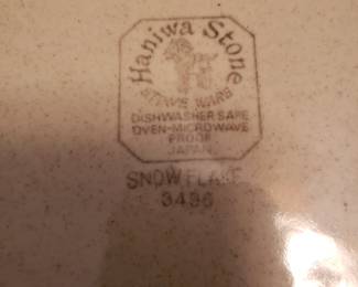 Unused set of Haniwa Stoneware 