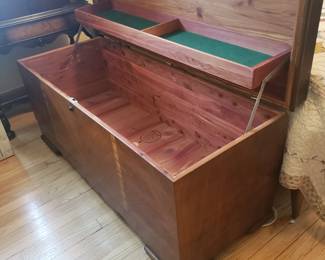 Art deco waterfall front cedar chest
Note the excellent condition