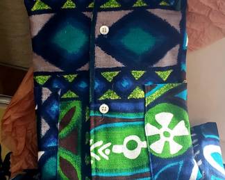 Vintage "Sunwear" of  Miami shirt and matching shorts.
Appears to be never worn