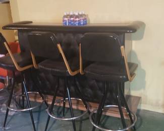 Iconic MCM bar and stools