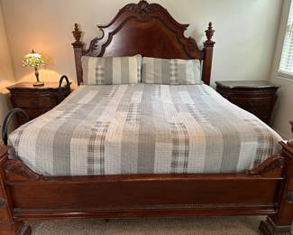 Ashley queen four poster bed