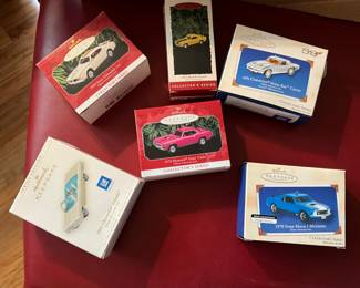 Hallmark classic car ornaments