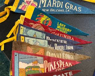 Selection of Vintage Pennants